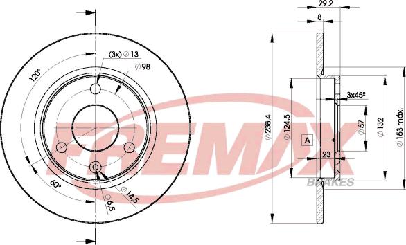 FREMAX BD-7199 - Kočioni disk www.molydon.hr