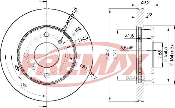 FREMAX BD-7101 - Kočioni disk www.molydon.hr