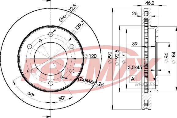 FREMAX BD-7116 - Kočioni disk www.molydon.hr