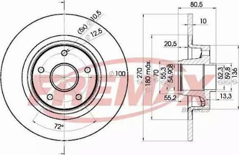 FREMAX BD-7898 - Kočioni disk www.molydon.hr