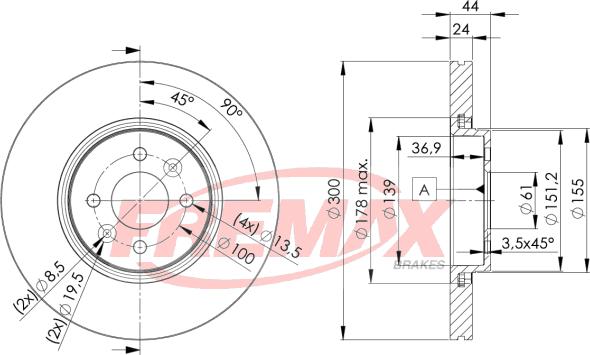 FREMAX BD-7897 - Kočioni disk www.molydon.hr