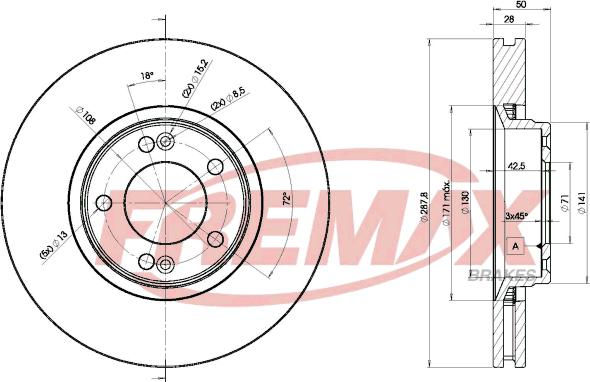 FREMAX BD-7814 - Kočioni disk www.molydon.hr