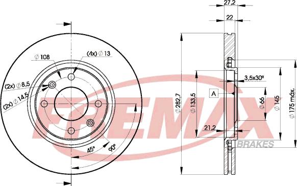 FREMAX BD-7810 - Kočioni disk www.molydon.hr