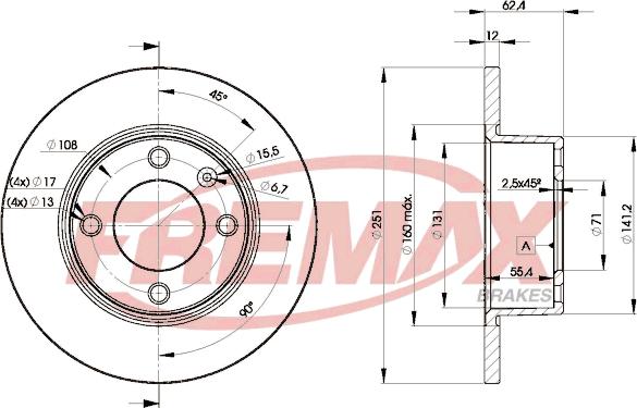 FREMAX BD-7812 - Kočioni disk www.molydon.hr