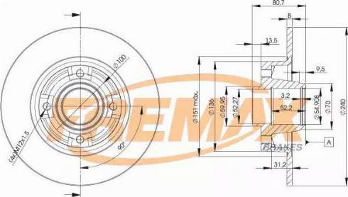 FREMAX BD-7823 - Kočioni disk www.molydon.hr