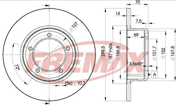 FREMAX BD-7329 - Kočioni disk www.molydon.hr