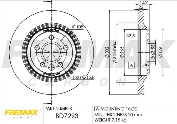 FREMAX BD-7293 - Kočioni disk www.molydon.hr