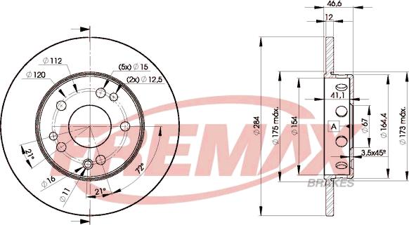 FREMAX BD-7210 - Kočioni disk www.molydon.hr