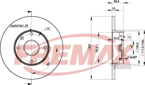 FREMAX BD-7702 - Kočioni disk www.molydon.hr