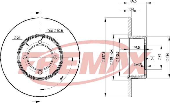 FREMAX BD-7739 - Kočioni disk www.molydon.hr