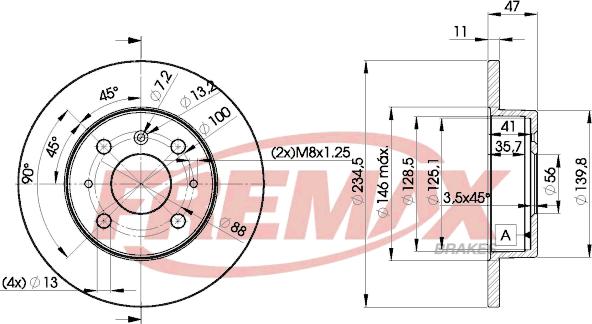 FREMAX BD-7722 - Kočioni disk www.molydon.hr