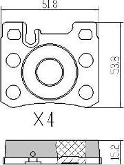 FREMAX FBP-0927 - Komplet Pločica, disk-kočnica www.molydon.hr