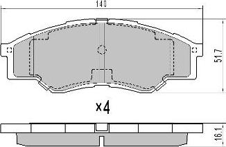 FREMAX FBP-0014 - Komplet Pločica, disk-kočnica www.molydon.hr