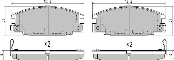 FREMAX FBP-0016 - Komplet Pločica, disk-kočnica www.molydon.hr