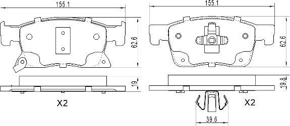 FREMAX FBP-0026 - Komplet Pločica, disk-kočnica www.molydon.hr