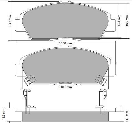 FREMAX FBP-0302 - Komplet Pločica, disk-kočnica www.molydon.hr