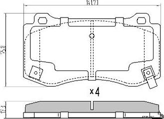 FREMAX FBP-0333 - Komplet Pločica, disk-kočnica www.molydon.hr