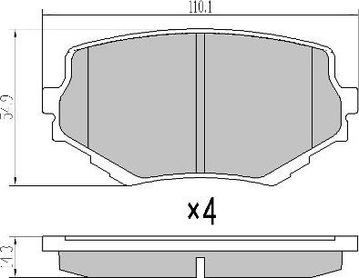 FREMAX FBP-1046 - Komplet Pločica, disk-kočnica www.molydon.hr