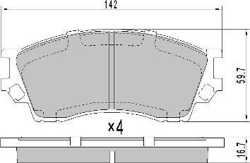 FREMAX FBP-1760 - Komplet Pločica, disk-kočnica www.molydon.hr