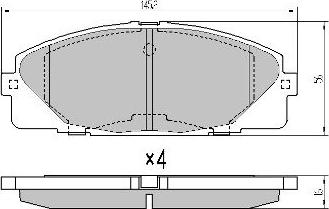 FREMAX FBP-1761 - Komplet Pločica, disk-kočnica www.molydon.hr