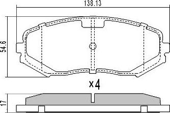 FREMAX FBP-1735 - Komplet Pločica, disk-kočnica www.molydon.hr