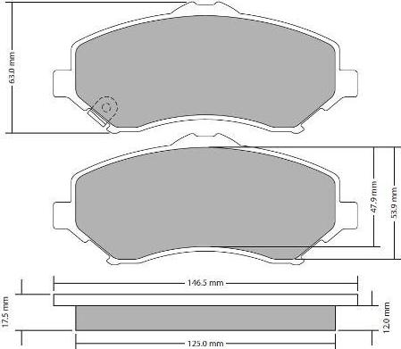 FREMAX FBP-1727 - Komplet Pločica, disk-kočnica www.molydon.hr