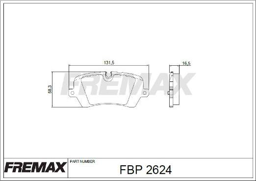 FREMAX FBP-2624 - Komplet Pločica, disk-kočnica www.molydon.hr