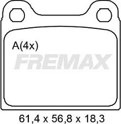 FREMAX FBP-2006 - Komplet Pločica, disk-kočnica www.molydon.hr