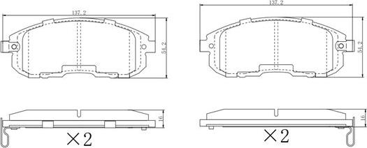 FREMAX FBP-2132 - Komplet Pločica, disk-kočnica www.molydon.hr