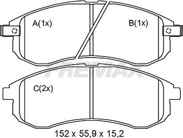 FREMAX FBP-2248 - Komplet Pločica, disk-kočnica www.molydon.hr