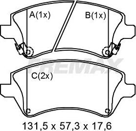 FREMAX FBP-2267 - Komplet Pločica, disk-kočnica www.molydon.hr