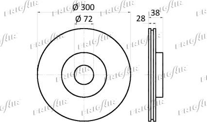 Frigair DC04.104 - Kočioni disk www.molydon.hr