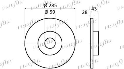 Frigair DC04.127 - Kočioni disk www.molydon.hr