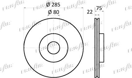 Frigair DC02.107 - Kočioni disk www.molydon.hr