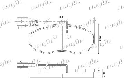 Frigair PD04.529 - Komplet Pločica, disk-kočnica www.molydon.hr