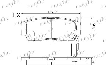 Frigair PD28.509 - Komplet Pločica, disk-kočnica www.molydon.hr