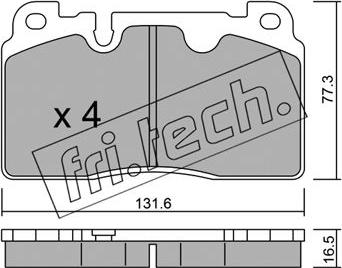 Fri.Tech. 995.0 - Komplet Pločica, disk-kočnica www.molydon.hr