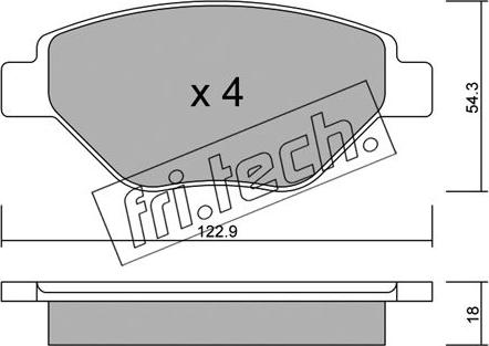 Fri.Tech. 559.0 - Komplet Pločica, disk-kočnica www.molydon.hr