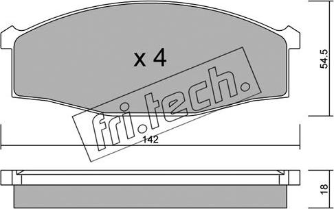 Fri.Tech. 513.0 - Komplet Pločica, disk-kočnica www.molydon.hr