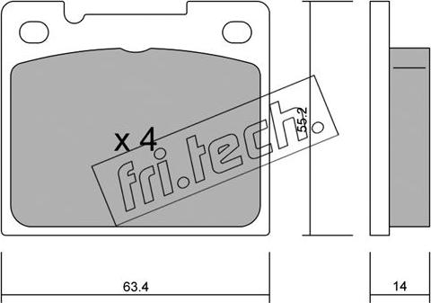 ATE 602954 - Komplet Pločica, disk-kočnica www.molydon.hr