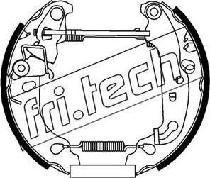 Fri.Tech. 16205 - Komplet kočnica, bubanj kočnice www.molydon.hr