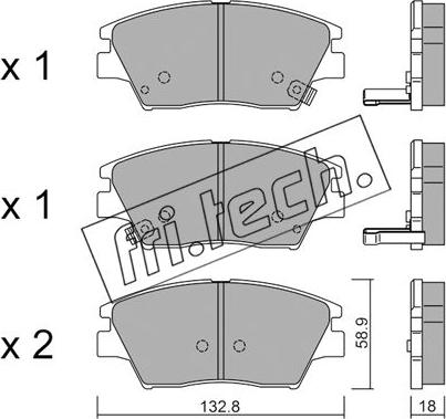 Fri.Tech. 1098.0 - Komplet Pločica, disk-kočnica www.molydon.hr