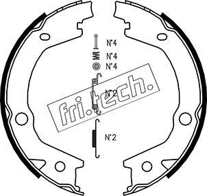 Fri.Tech. 1046.220K - Komplet kočionih obloga, rucna kočnica www.molydon.hr