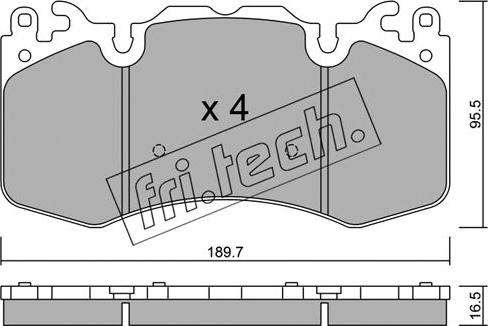 Fri.Tech. 1048.0 - Komplet Pločica, disk-kočnica www.molydon.hr