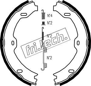 Fri.Tech. 1052.130K - Komplet kočionih obloga, rucna kočnica www.molydon.hr