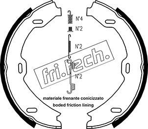 Fri.Tech. 1052.128K - Komplet kočionih obloga, rucna kočnica www.molydon.hr