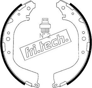 Fri.Tech. 1067.179 - Komplet kočnica, bubanj kočnice www.molydon.hr