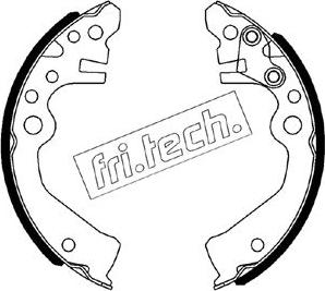 Fri.Tech. 1067.206 - Komplet kočnica, bubanj kočnice www.molydon.hr