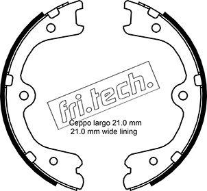 Fri.Tech. 1067.200 - Komplet kočionih obloga, rucna kočnica www.molydon.hr