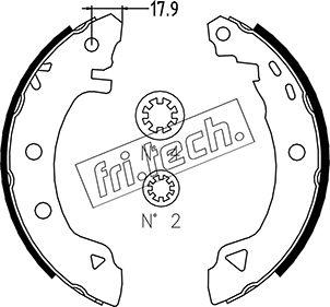 Fri.Tech. 1004.007 - Komplet kočnica, bubanj kočnice www.molydon.hr